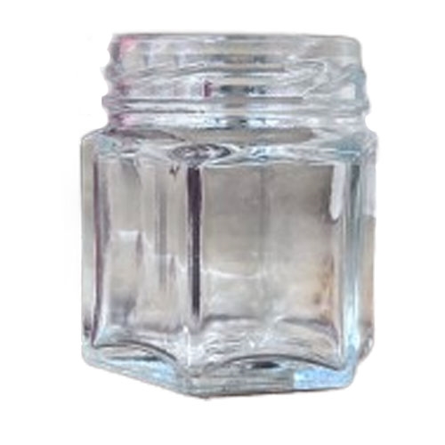 CONTAINER GLASS, HEXAGONAL, 45 ML
