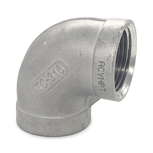 STAINLESS STEEL ELBOW 90 DEGREES FPT